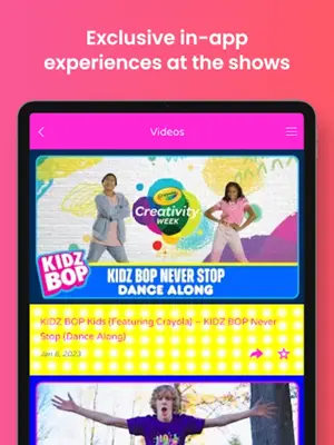 KIDZ BOP Live android App screenshot 2